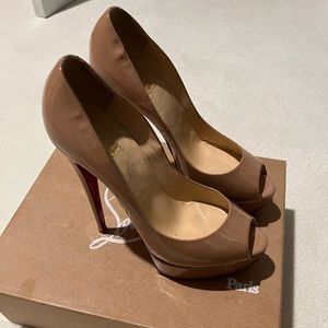 Christian Louboutin lady peep toe 150 mm